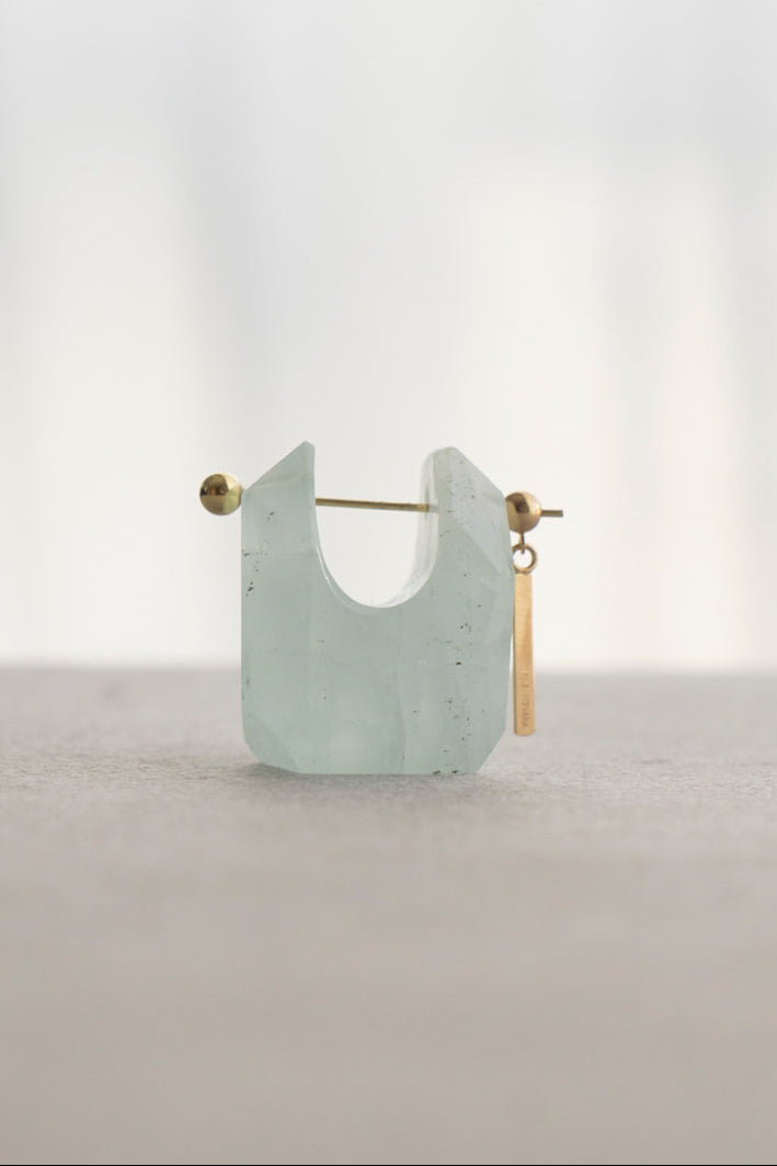 MONAKAjewellery Aquamarine Rock pierce /K18