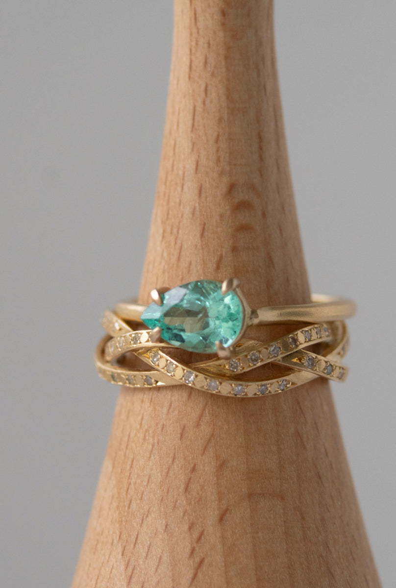 MONAKA jewellery Prong Emerald Ring /K18