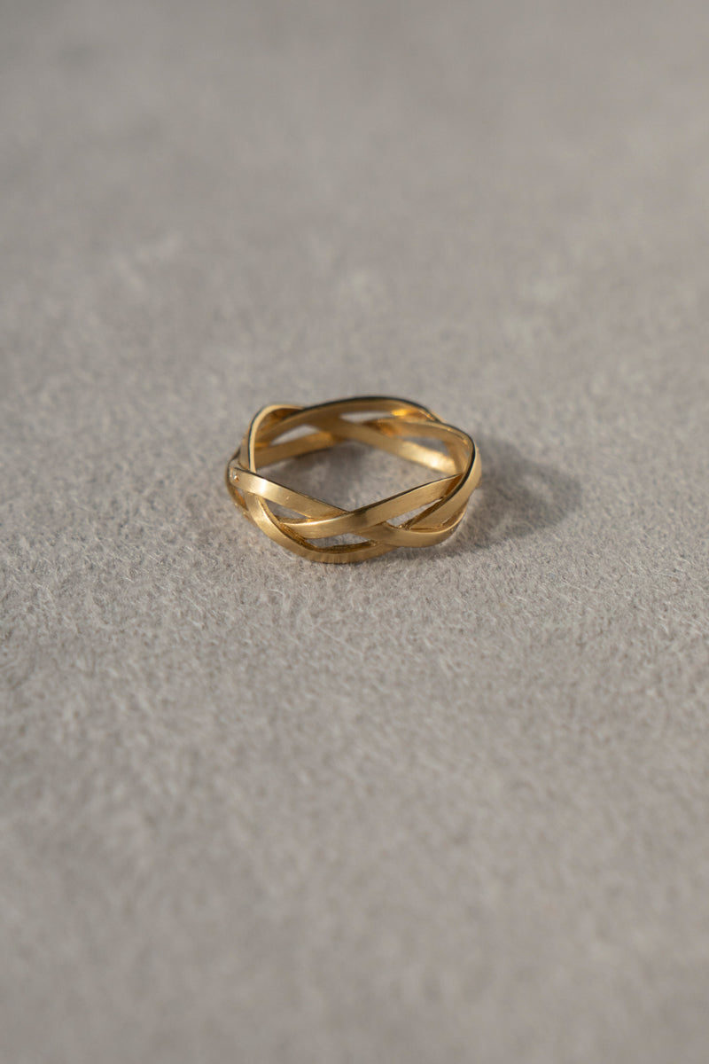 MONAKA jewellery String Ring Wide /K18
