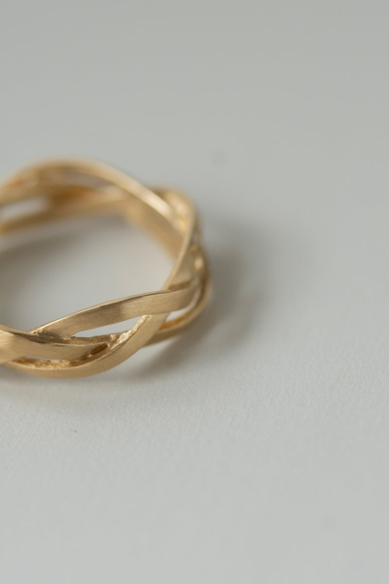 MONAKA jewellery String Ring Wide /K18