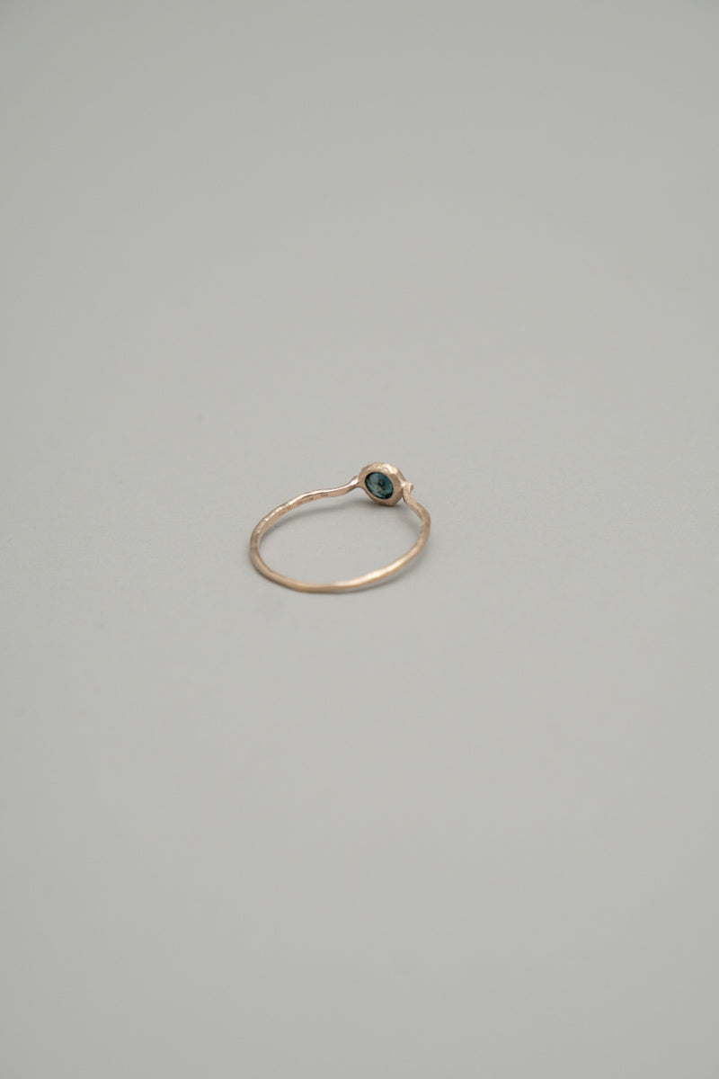 MONAKA jewellery Rough collet blue diamond Ring ブルーダイヤモンドリング/K10