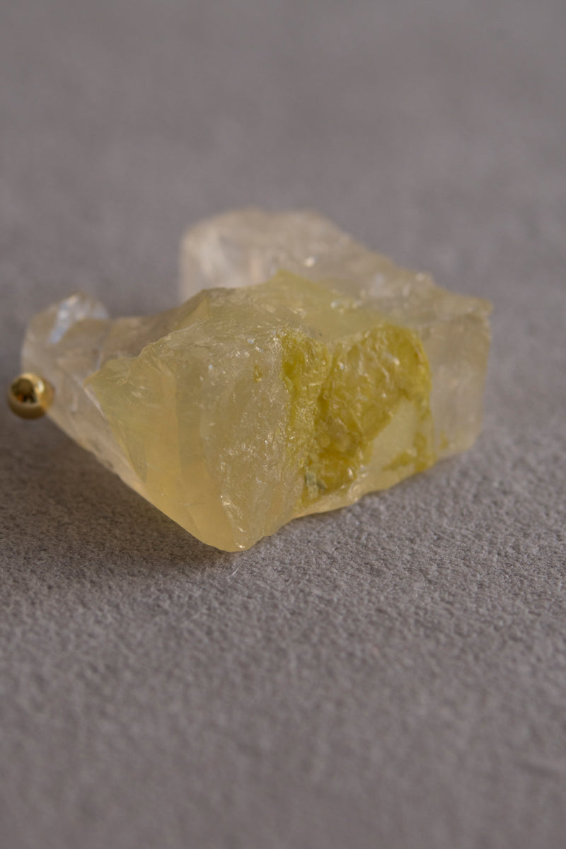 MONAKAjewellery Yellow quartz Rock pierce /K18