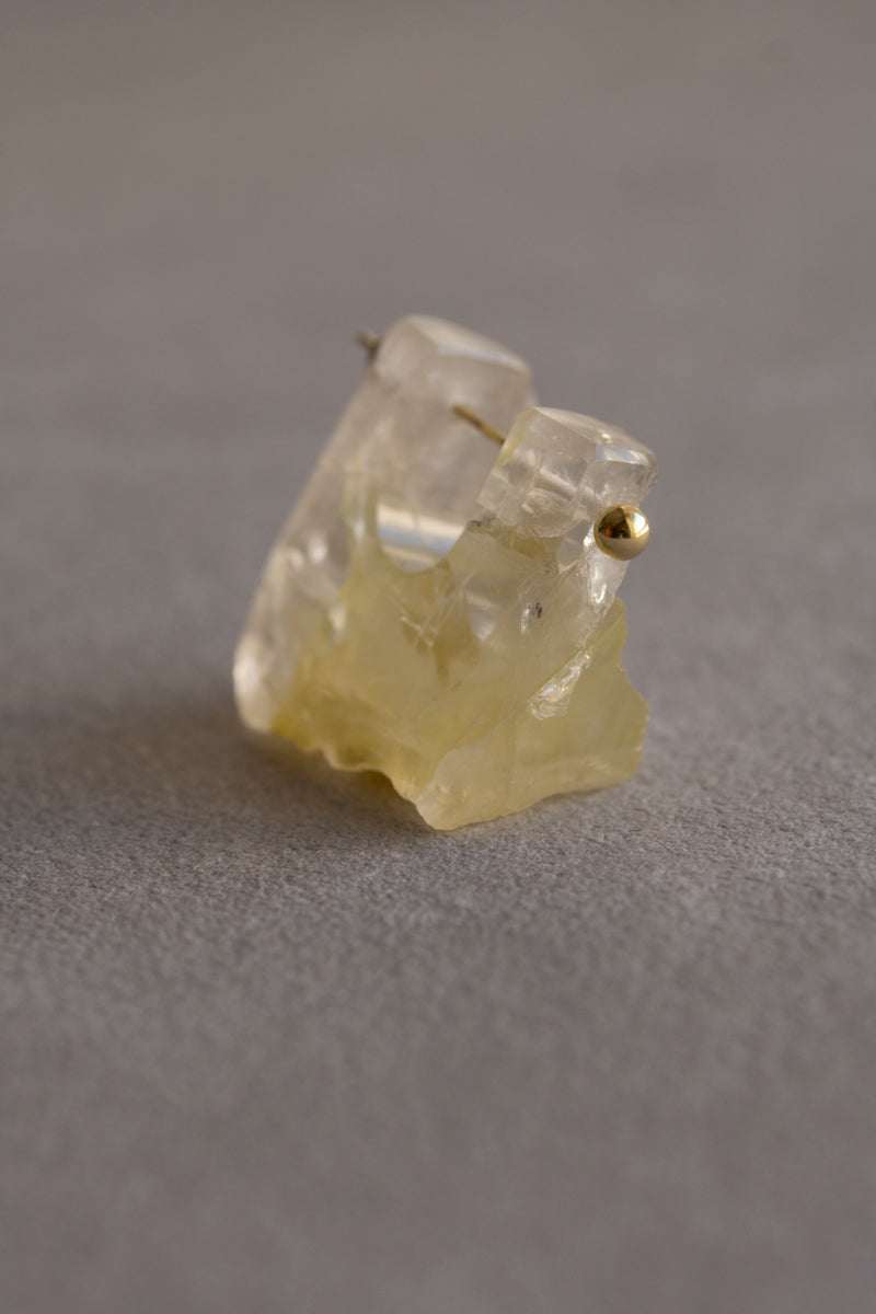 MONAKAjewellery Yellow quartz Rock pierce /K18