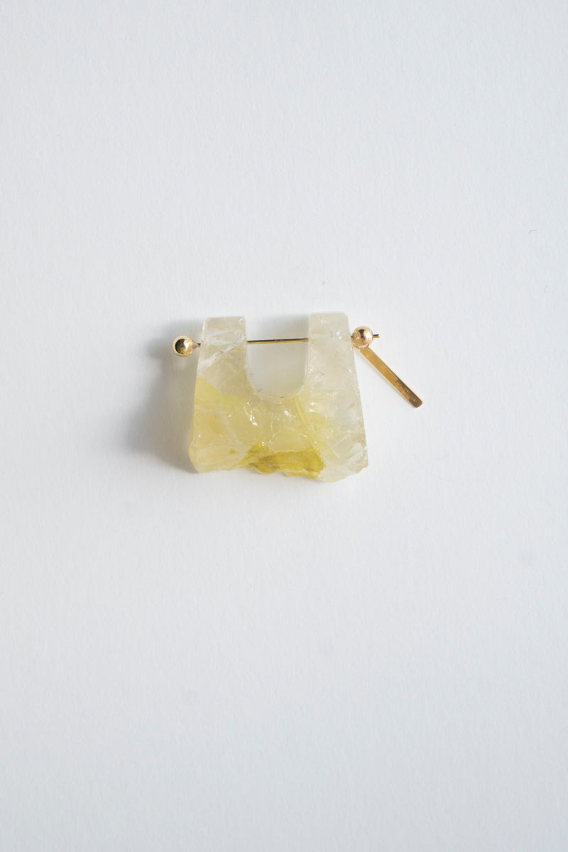 MONAKAjewellery Yellow quartz Rock pierce /K18