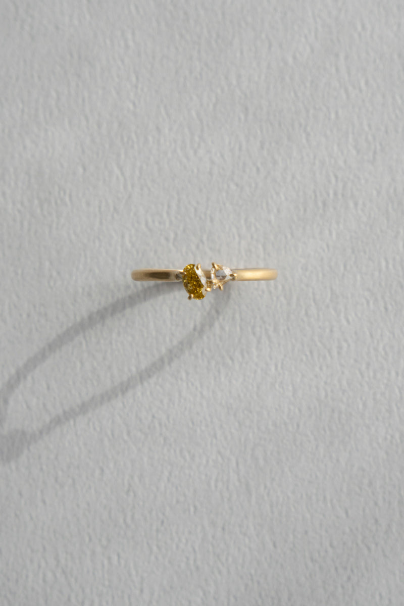 MONAKA jewellery Prong Double Diamond Ring /K18