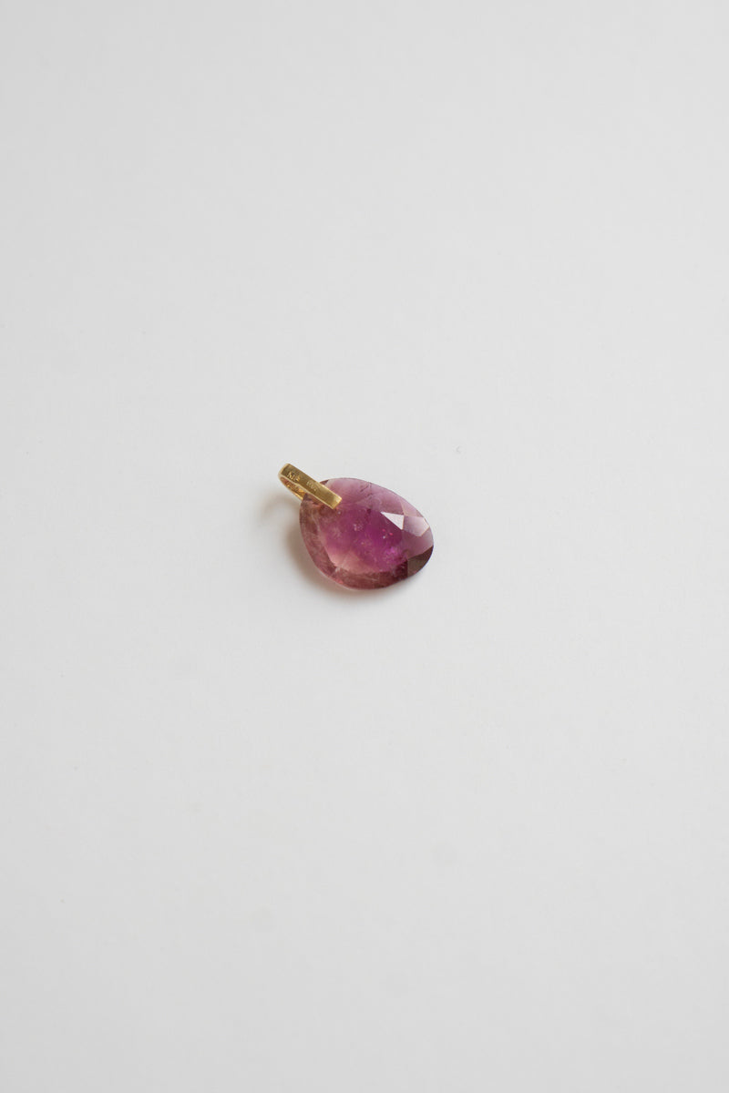 MONAKA jewellery Hibiki Pink Tourmaline Pendant Top /K18