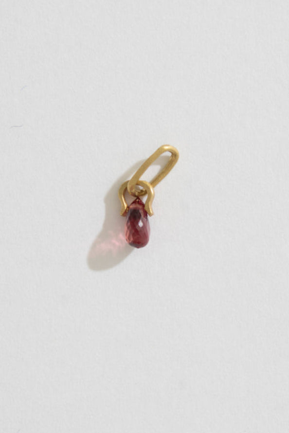 MONAKA jewellery Horse Shoe Orange Sapphire Necklace Charm Top /K18