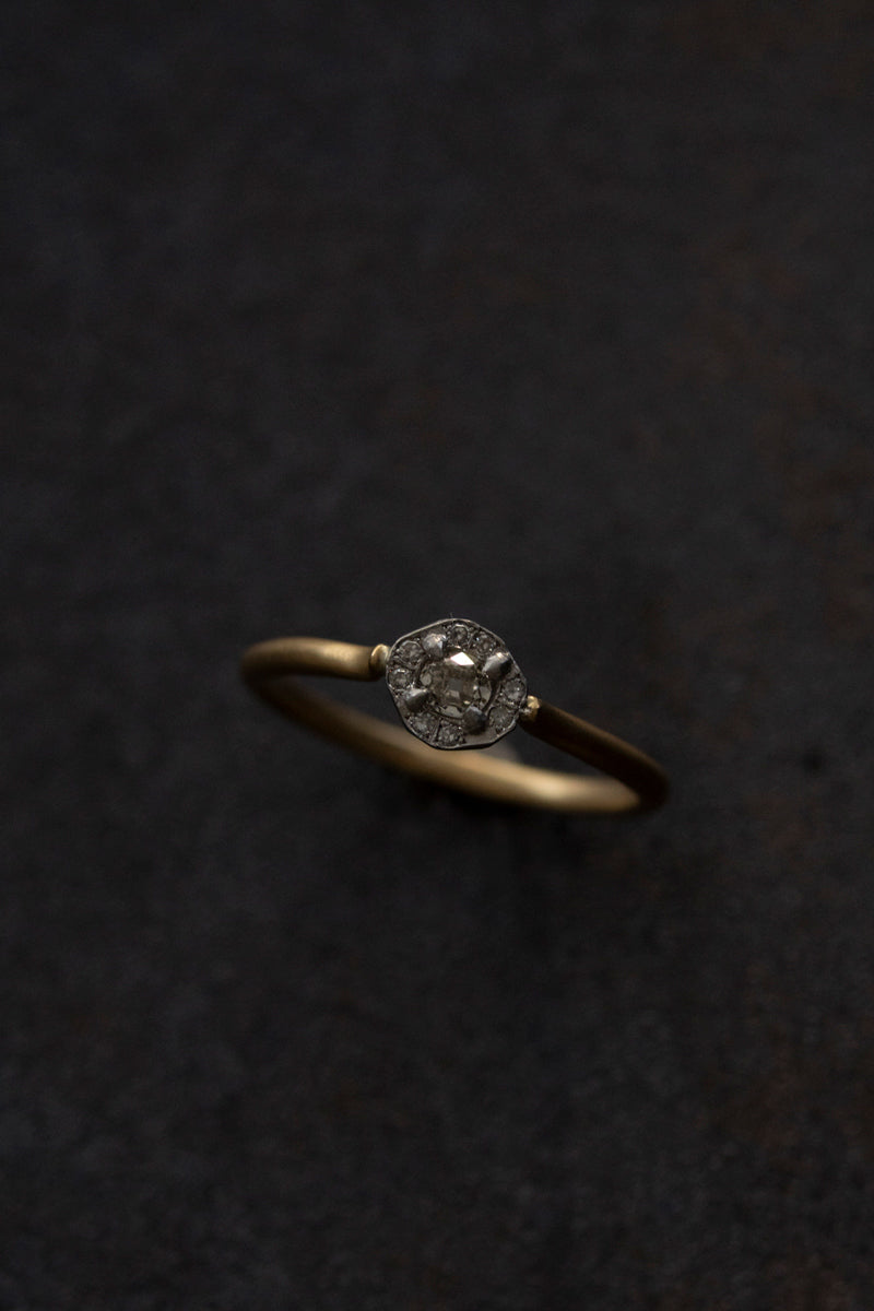 MONAKA jewellery Rinne Light Yellow Diamond Ring /K18&PT900
