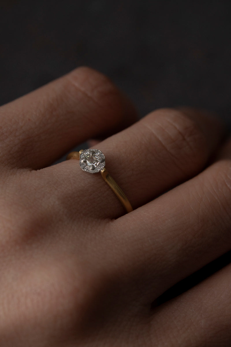 MONAKA jewellery Rinne Light Yellow Diamond Ring /K18&PT900
