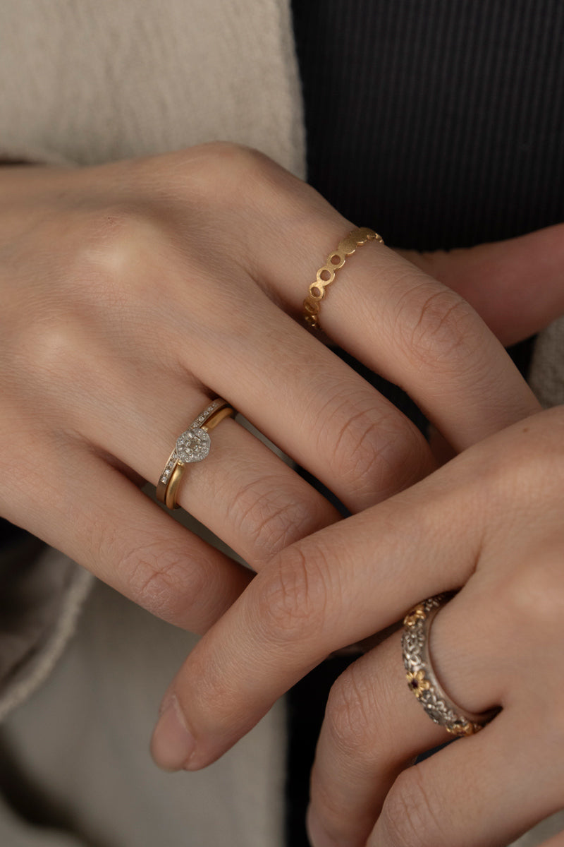 MONAKA jewellery Rinne Light Yellow Diamond Ring /K18&PT900