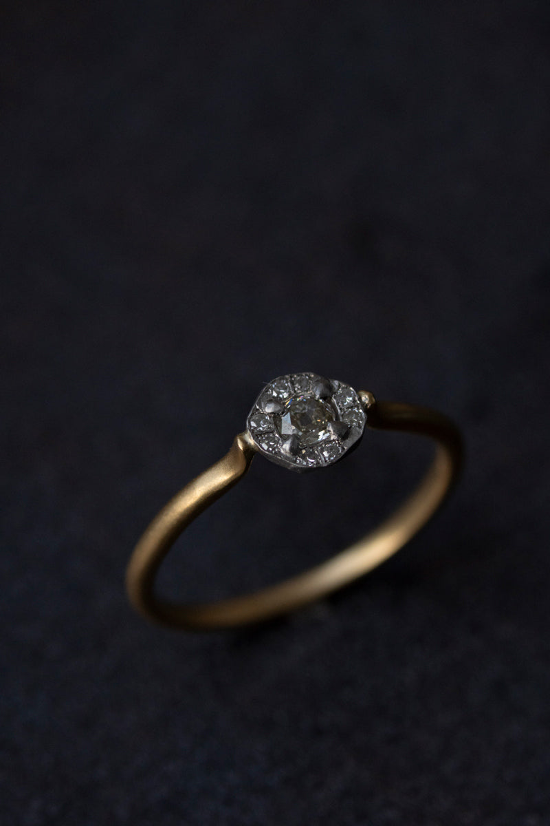 MONAKA jewellery Rinne Light Yellow Diamond Ring /K18&PT900