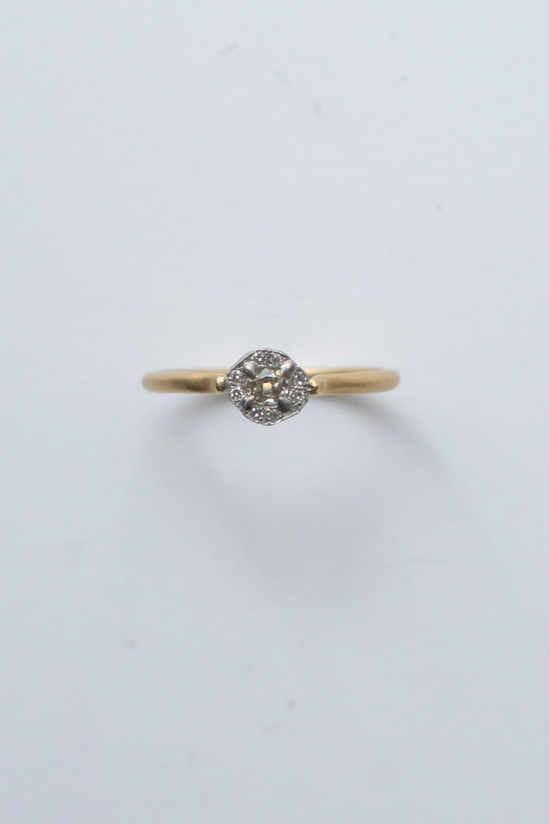 MONAKA jewellery Rinne Light Yellow Diamond Ring /K18&PT900