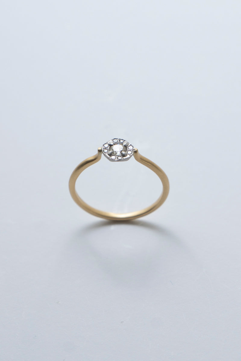 MONAKA jewellery Rinne Light Yellow Diamond Ring /K18&PT900