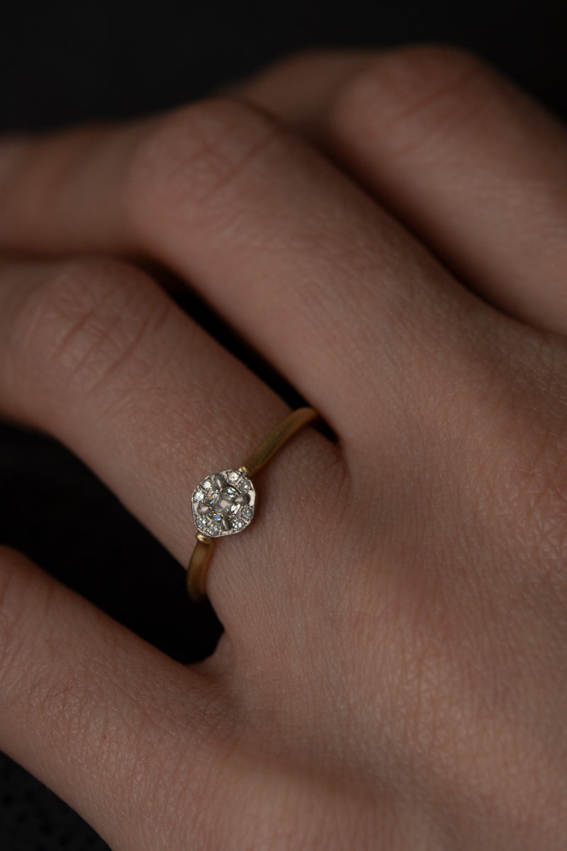 MONAKA jewellery Rinne Light Yellow Diamond Ring /K18&PT900