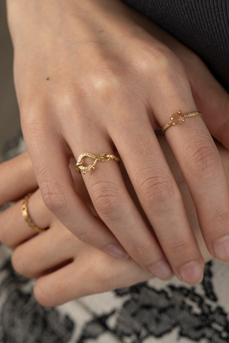 MONAKAjewellery Link Diamond Ring /K18