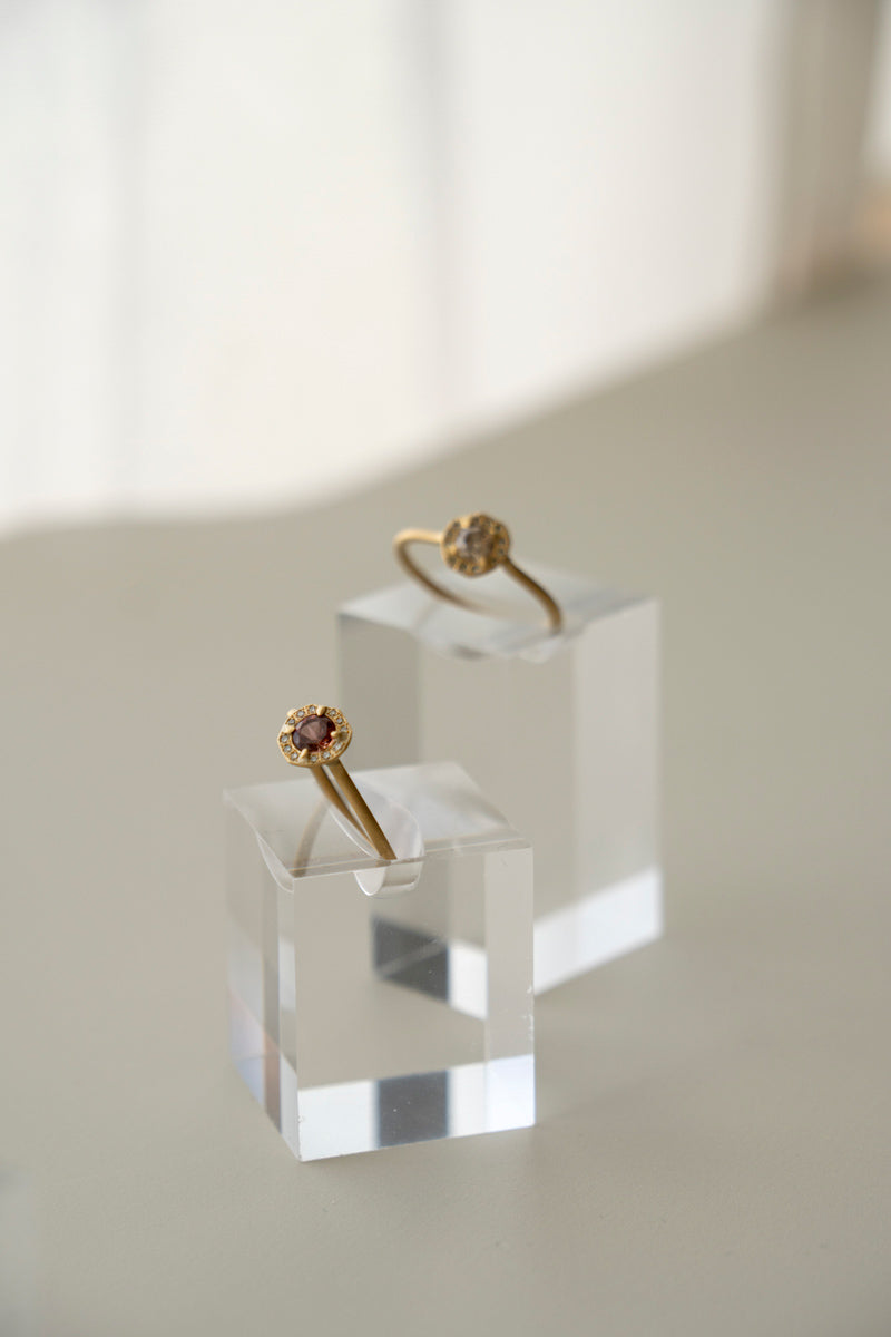 MONAKA jewellery Rinne pink tourmaline diamond ring ピンクトルマリンリング/K18