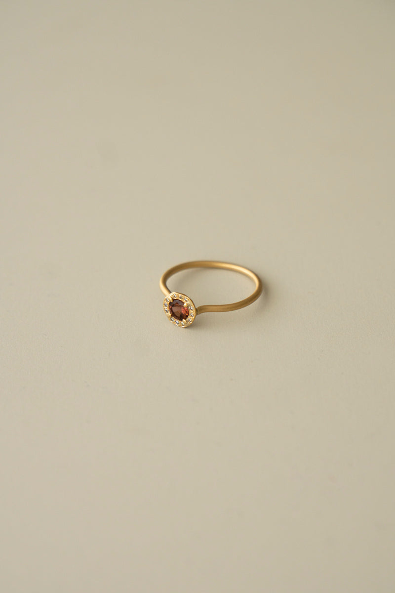 MONAKA jewellery Rinne pink tourmaline diamond ring ピンクトルマリンリング/K18