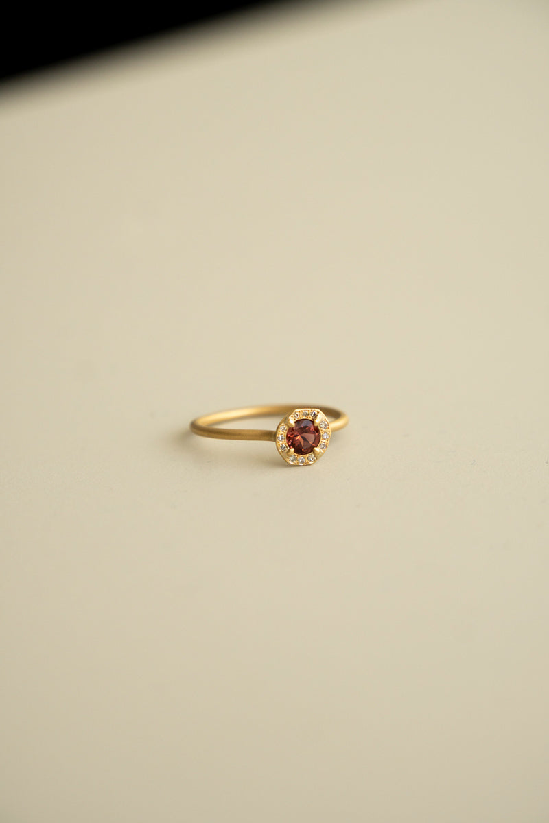 MONAKA jewellery Rinne pink tourmaline diamond ring ピンクトルマリンリング/K18