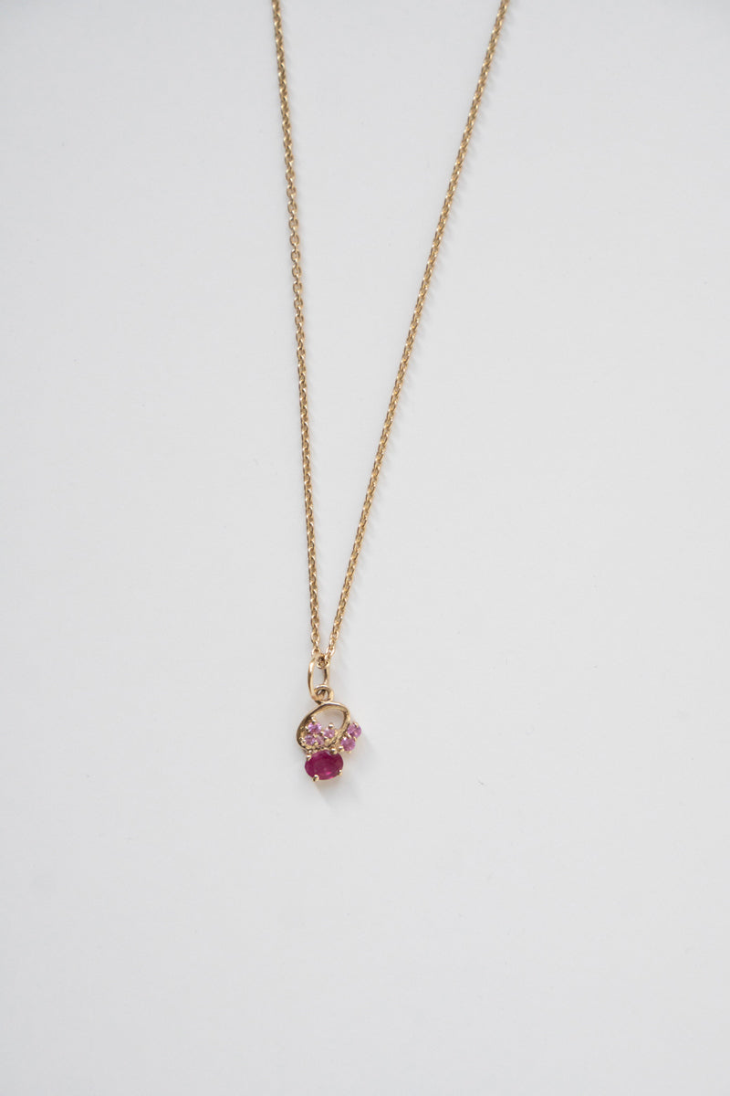 MILA OMI MATA ALINI Pendant Necklace Ruby /K10