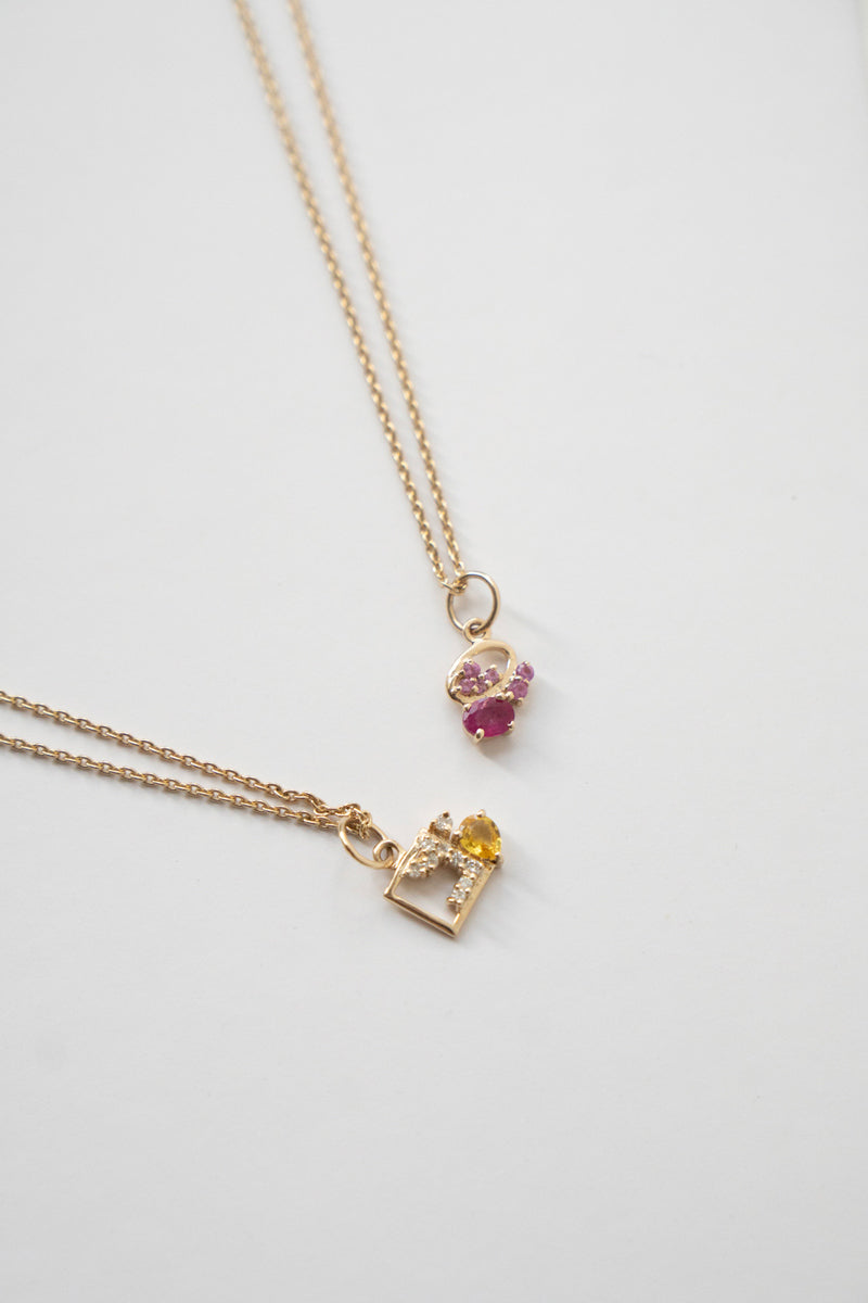 MILA OMI MATA ALINI Pendant Necklace Ruby /K10