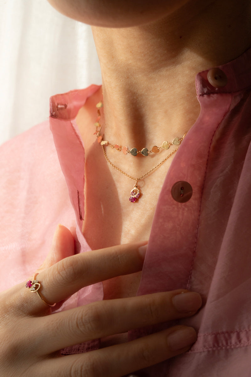 MILA OMI MATA ALINI Pendant Necklace Ruby /K10