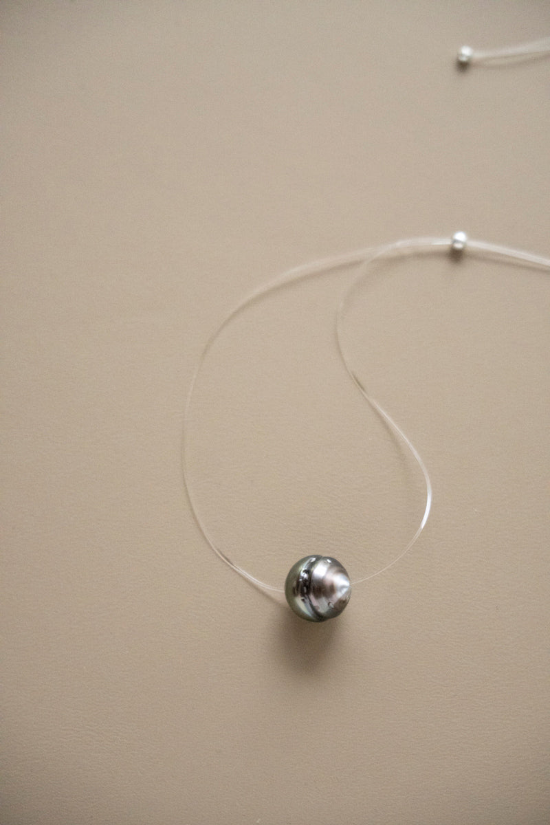 PALA Invisible pearl necklace パールネックレス/黒蝶貝
