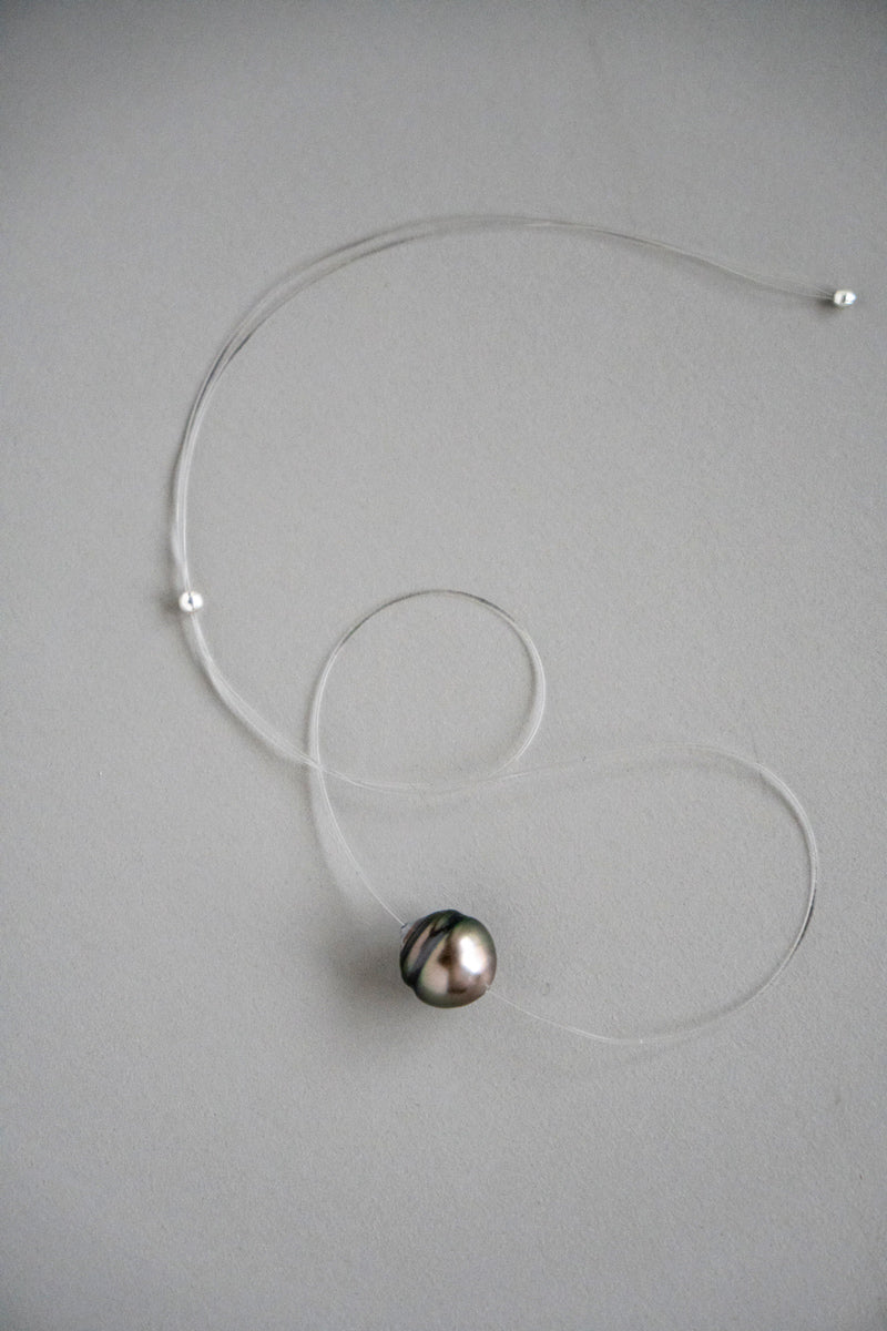 PALA Invisible pearl necklace パールネックレス/黒蝶貝