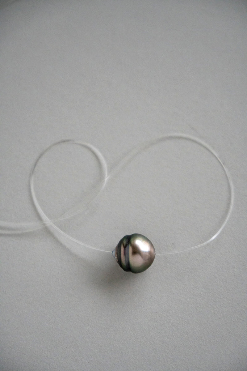PALA Invisible pearl necklace パールネックレス/黒蝶貝
