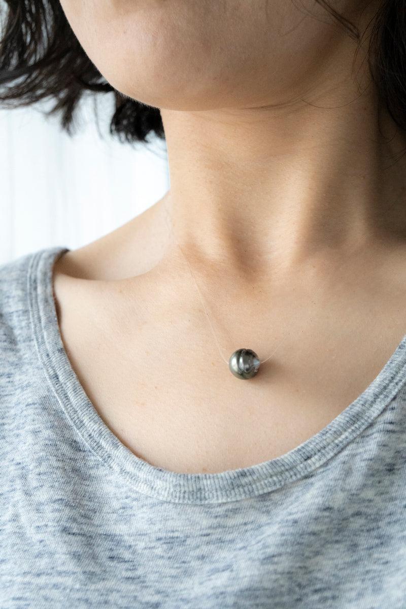 PALA Invisible pearl necklace パールネックレス/黒蝶貝