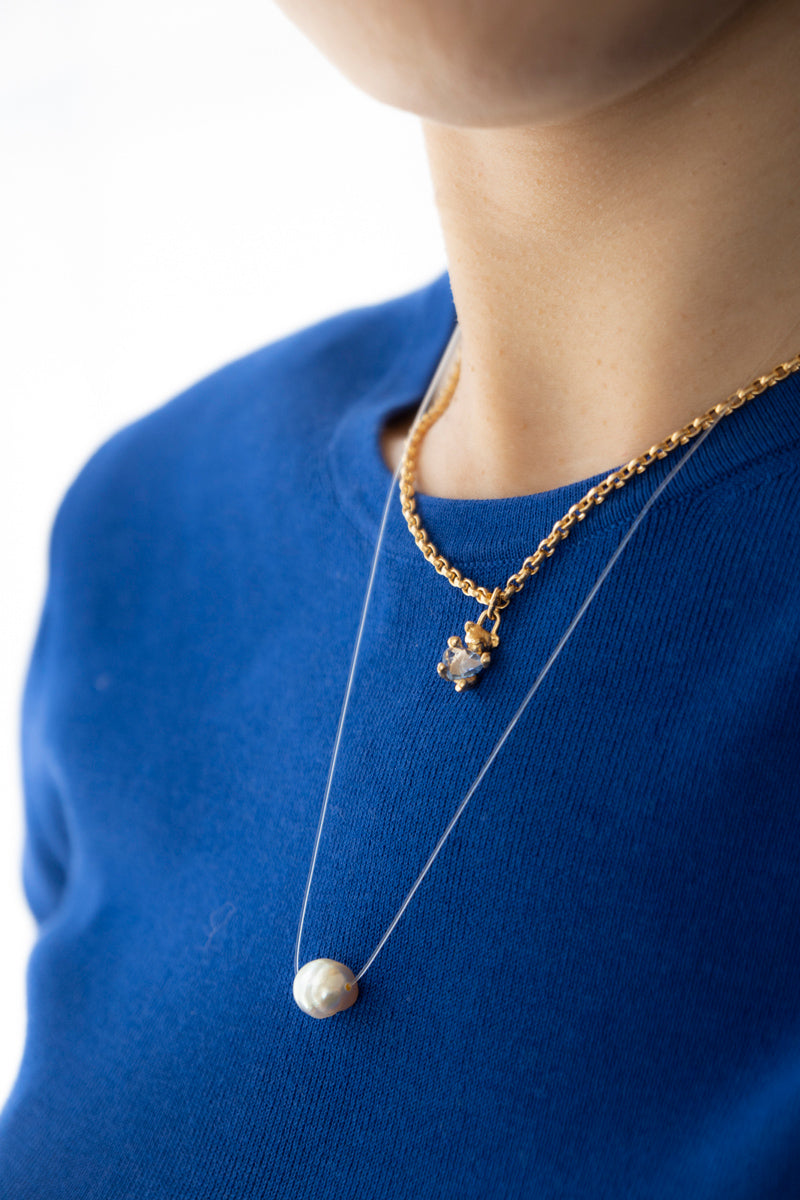 PALA Invisible pearl necklace パールネックレス/白蝶貝