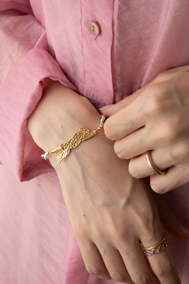 PALA Leopard Hook Bracelet Heart