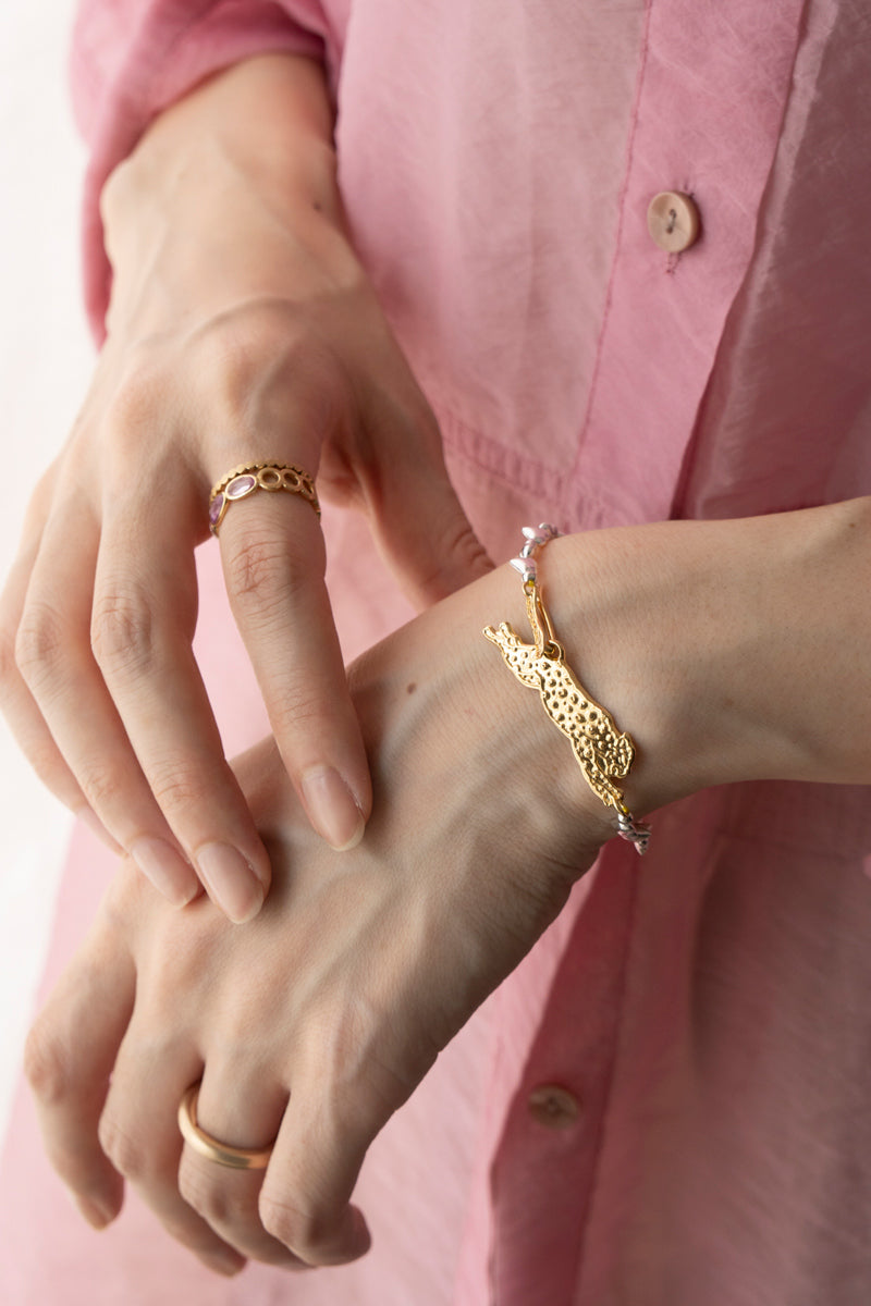 PALA Leopard Hook Bracelet Heart
