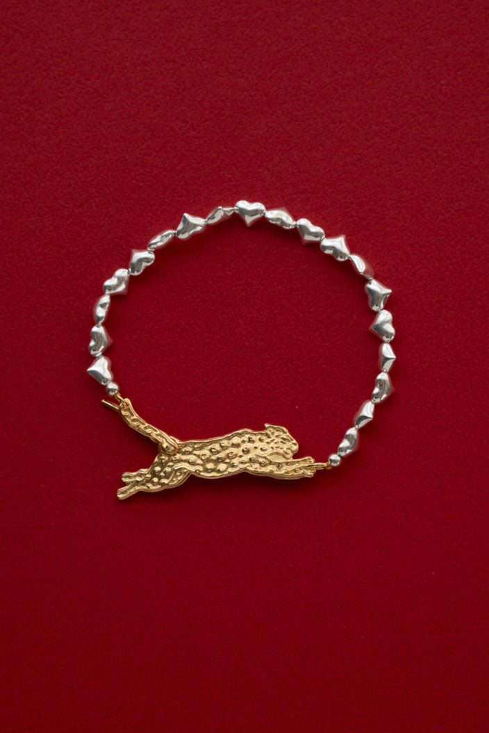 PALA Leopard Hook Bracelet Heart