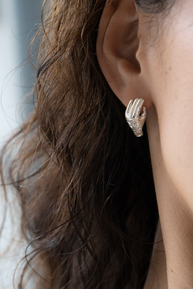PALA FIGA Hand Pierce Tattoo /Silver