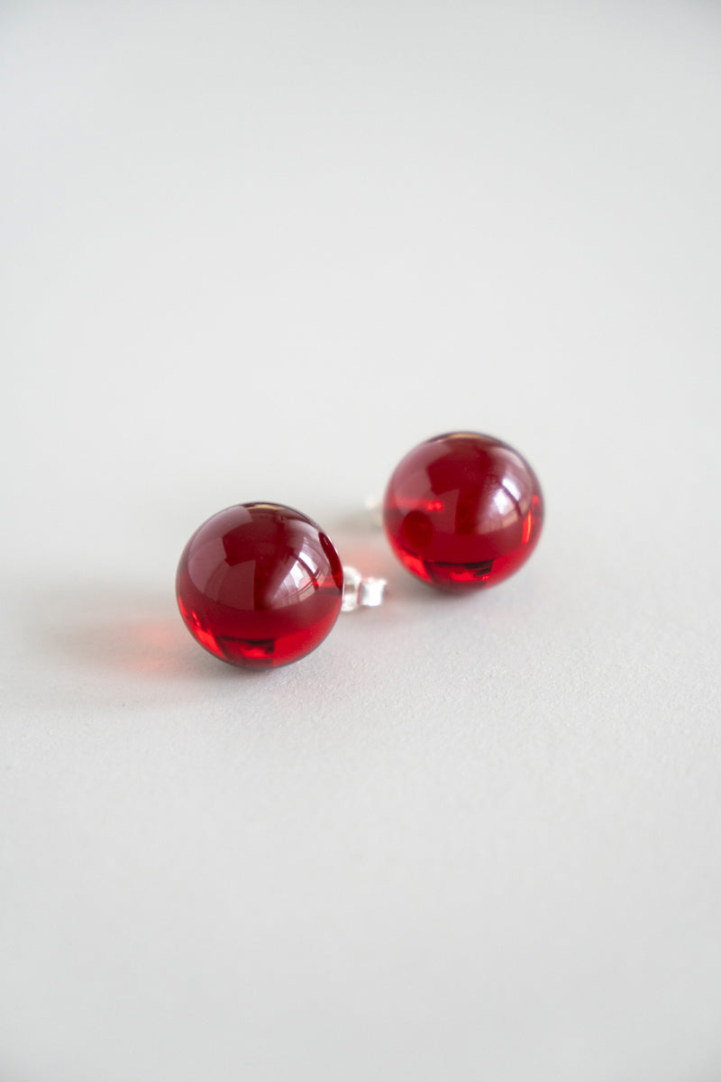 PALA Red amber pierce レッドアンバーピアス/琥珀