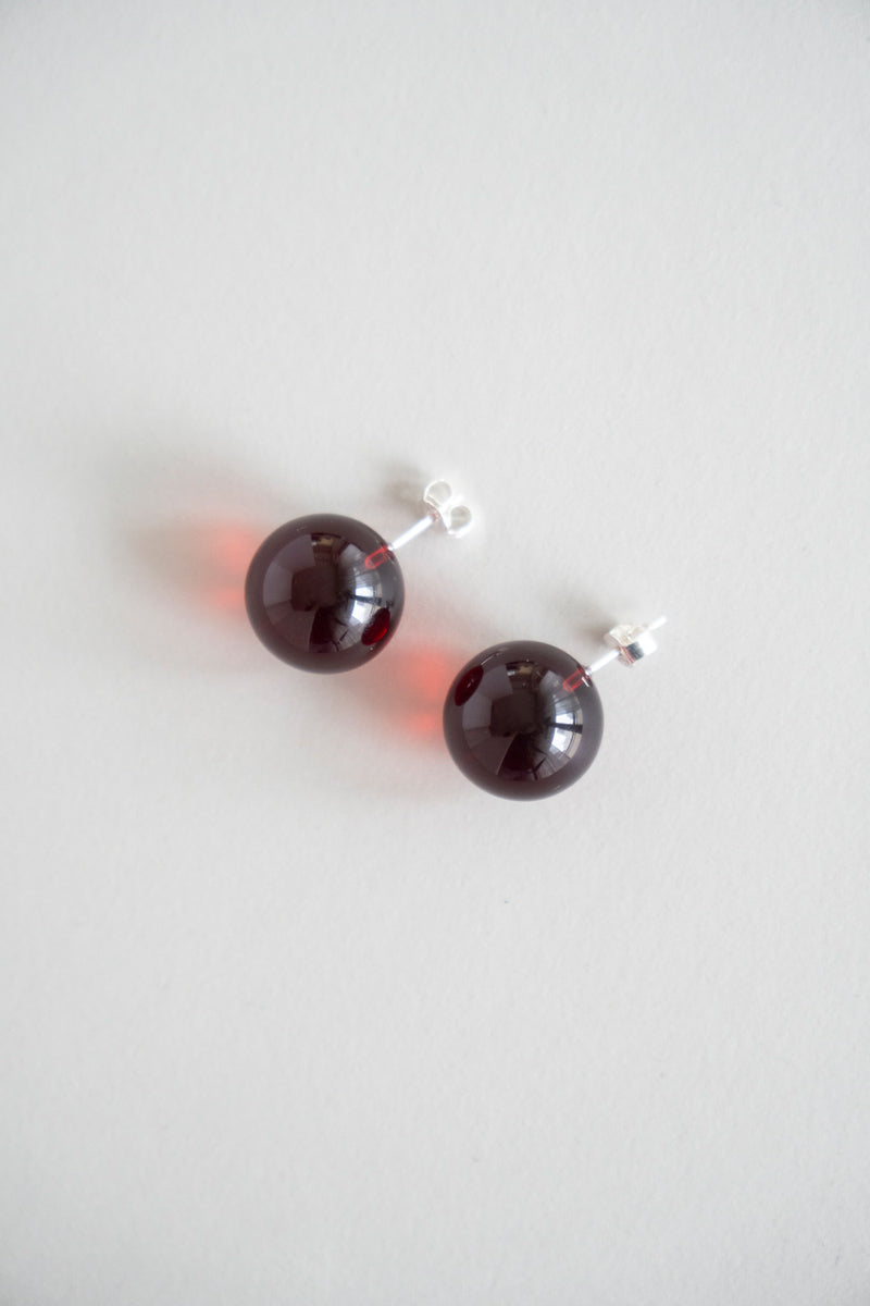 PALA Red amber pierce レッドアンバーピアス/琥珀