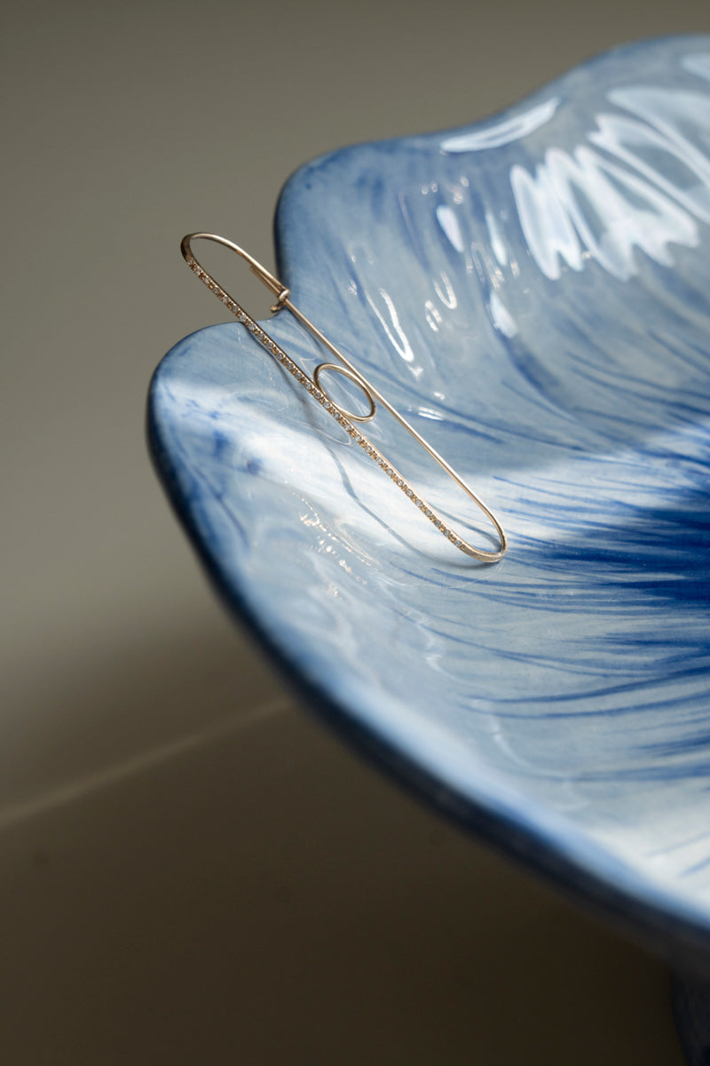 PALA Safety Pin Ear Cuff Diamond /K10