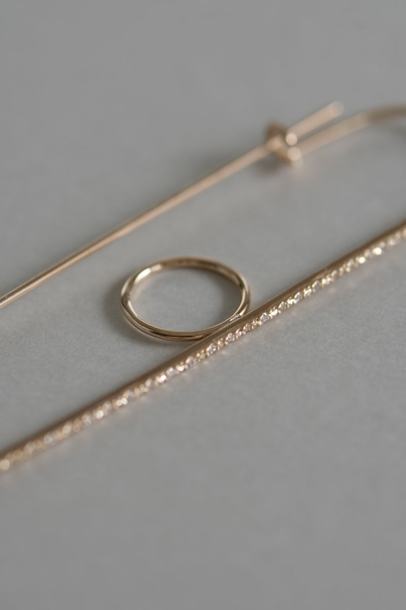 PALA Safety Pin Ear Cuff Diamond /K10