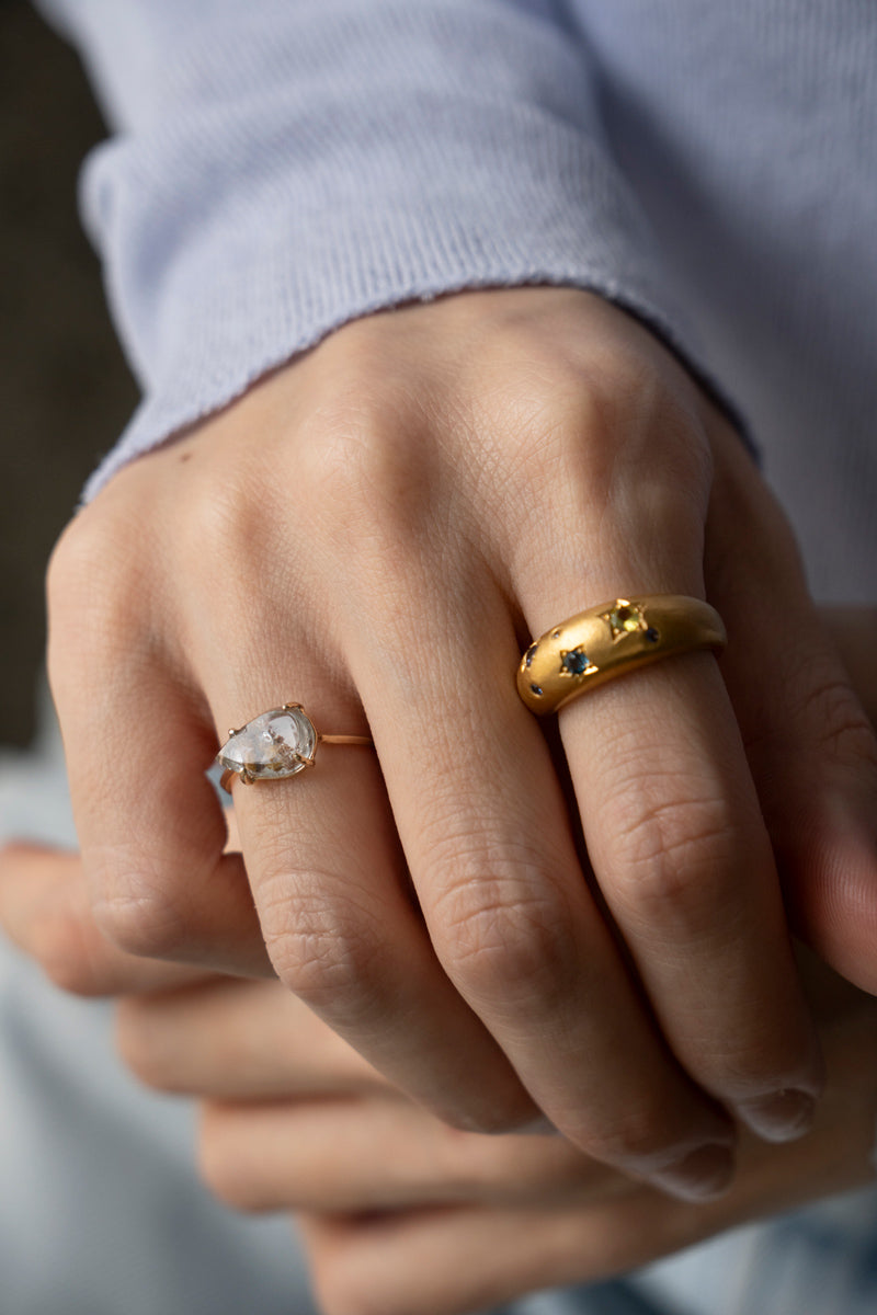 bohem Loose Stone Collection Topaz ring /K10 - patchouli Exclusive