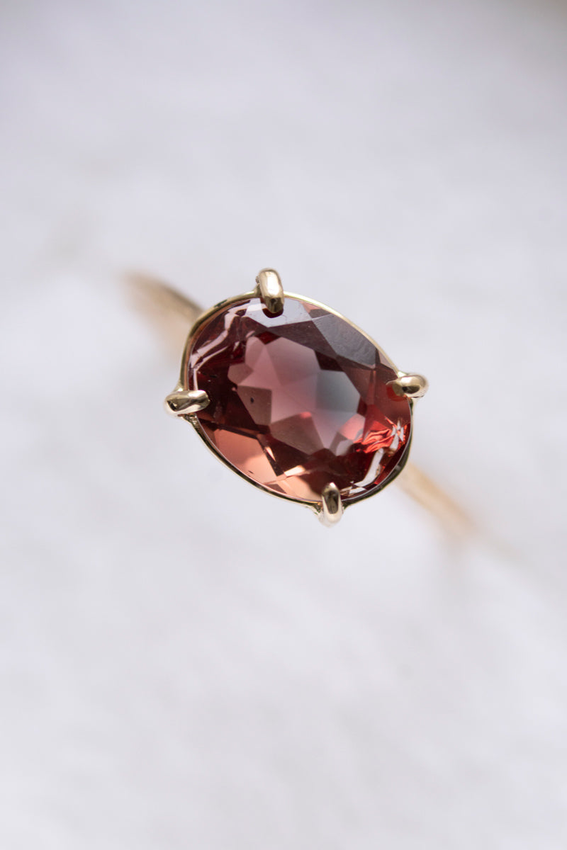 patchouli 別注 bohem Loose Stone Collection Bi-color Andesine ring /K10