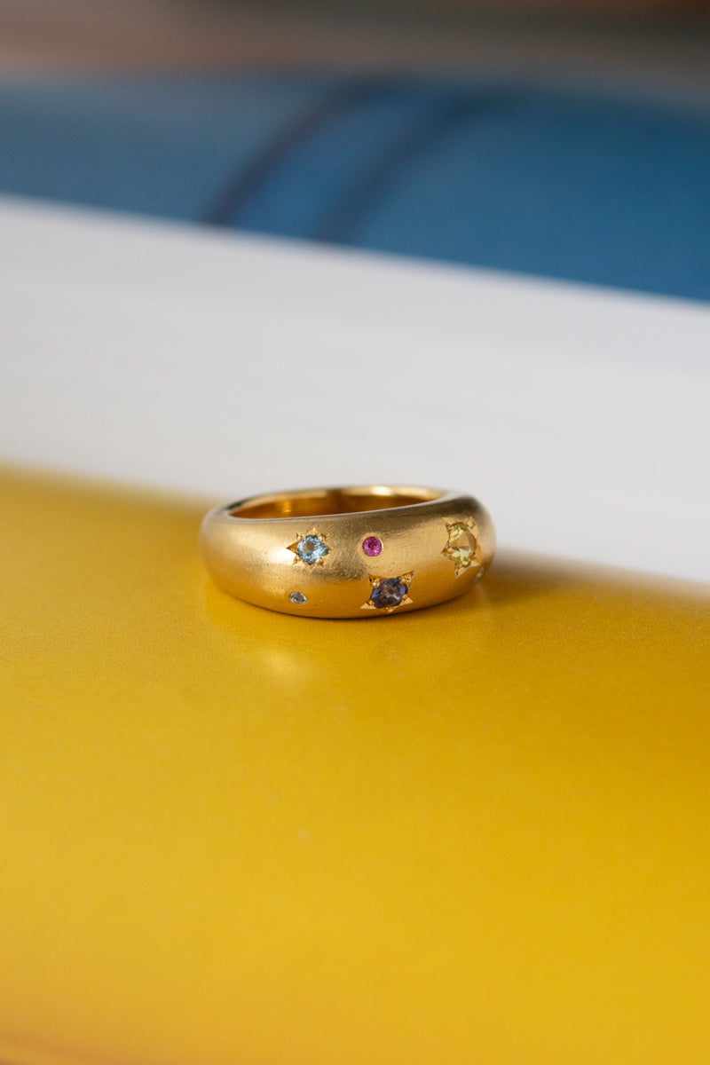bohem × patchouli written in the stars collection Iolite mix ring C