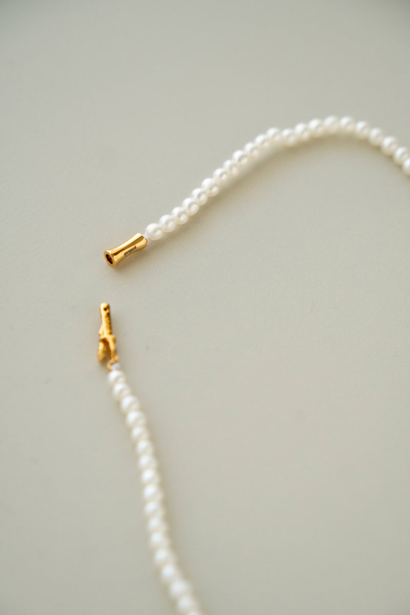 patchouli Baby fresh water pearl necklace 淡水ベビーパールネックレス