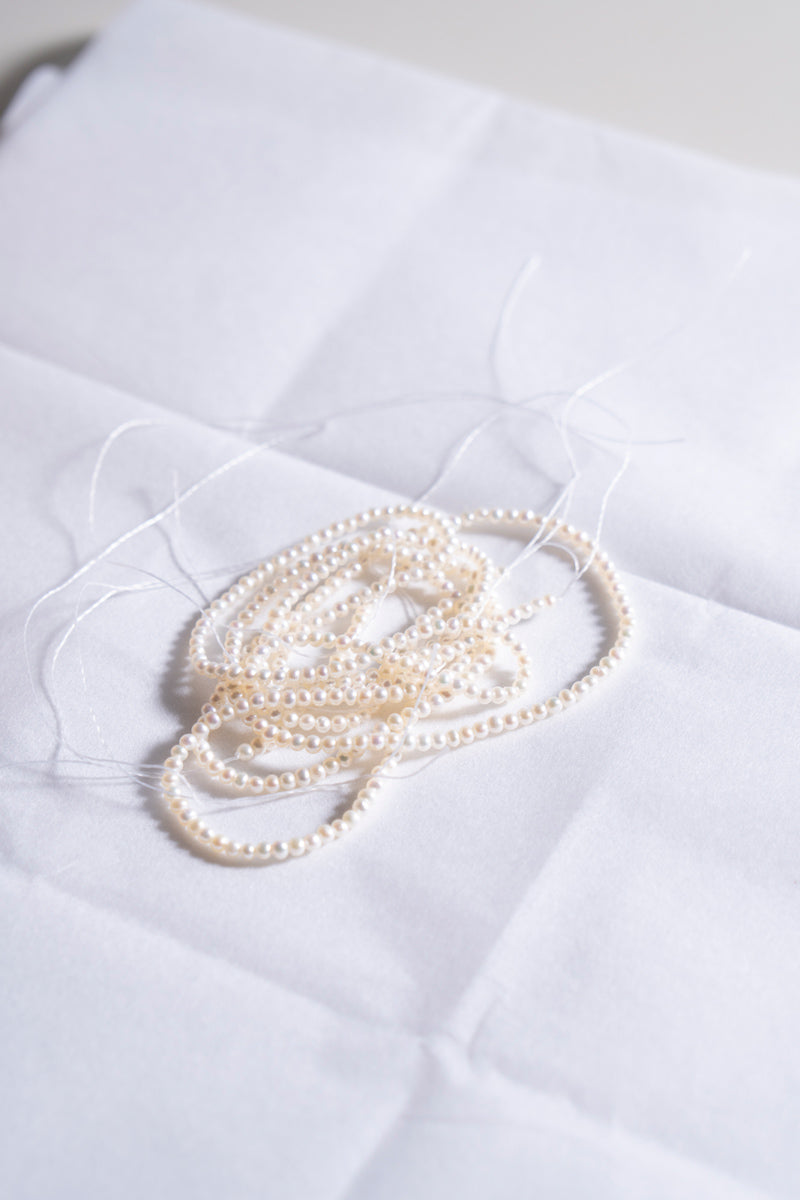 patchouli Baby fresh water pearl chain necklace 淡水ベビーパールチェーンネックレス/K10