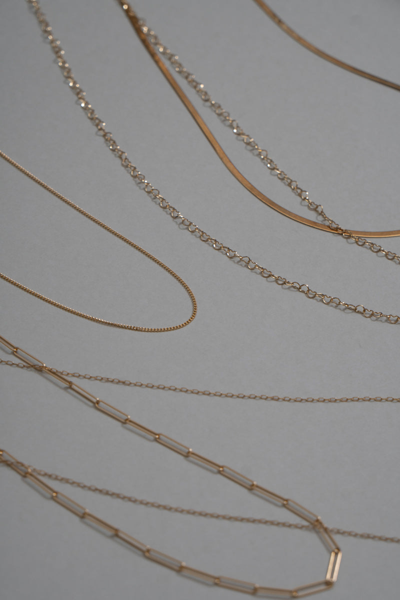 patchouli Optional Necklace Solid Carve Chain 45 /K18