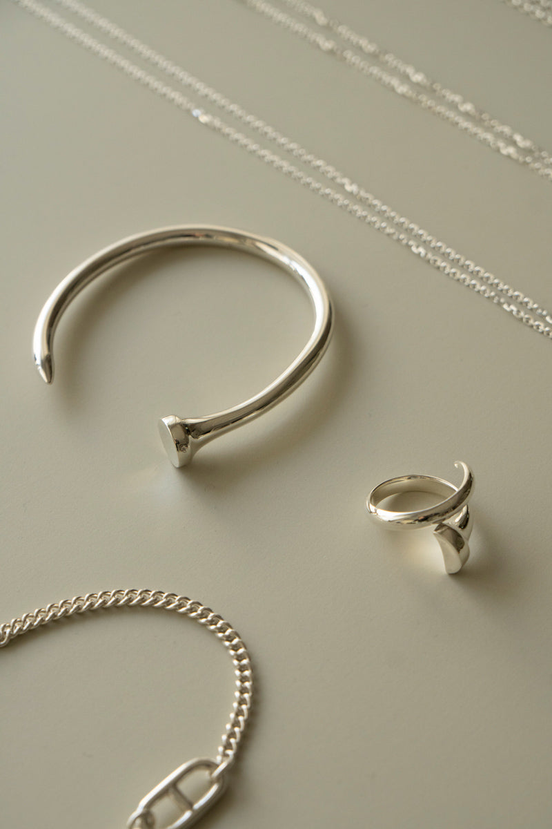 POLYTERON T-pin ring /Silver