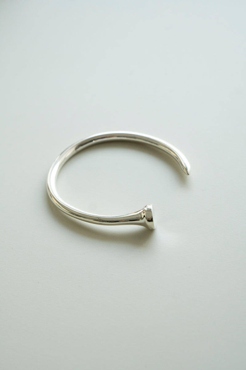 POLYTERON T-pin Bangle /Silver