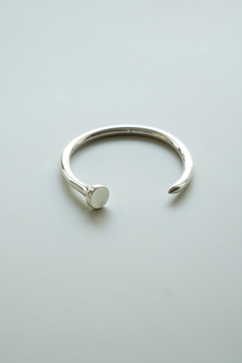 POLYTERON T-pin Bangle /Silver