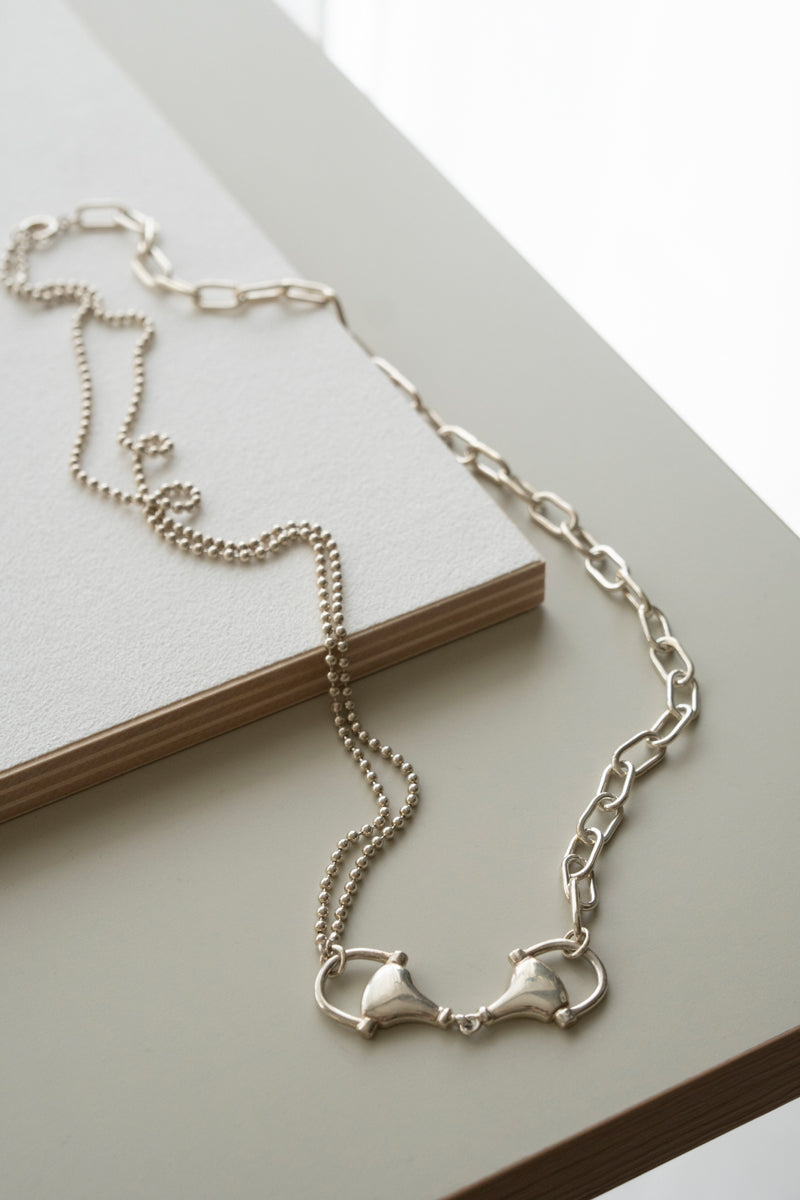 POLYTERON Chain long necklace ポリテロン チェーンネックレス /Silver