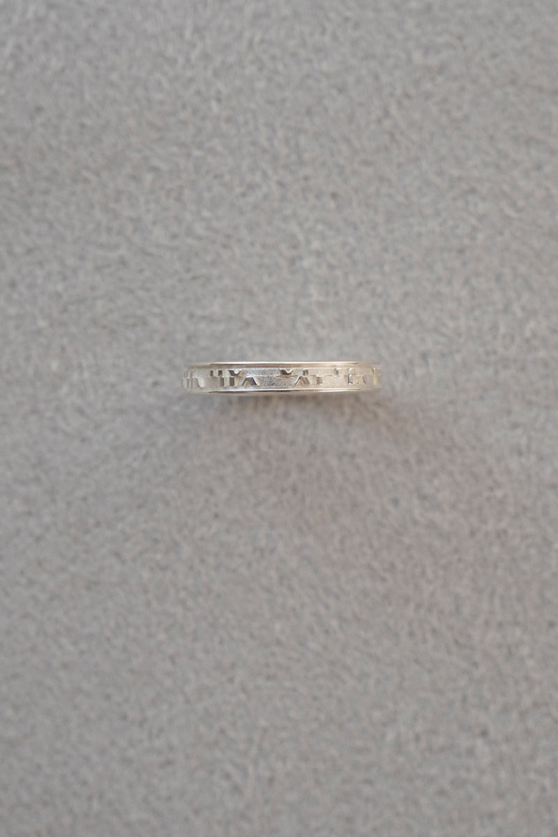 POLYTERON Chopped Ring /Silver