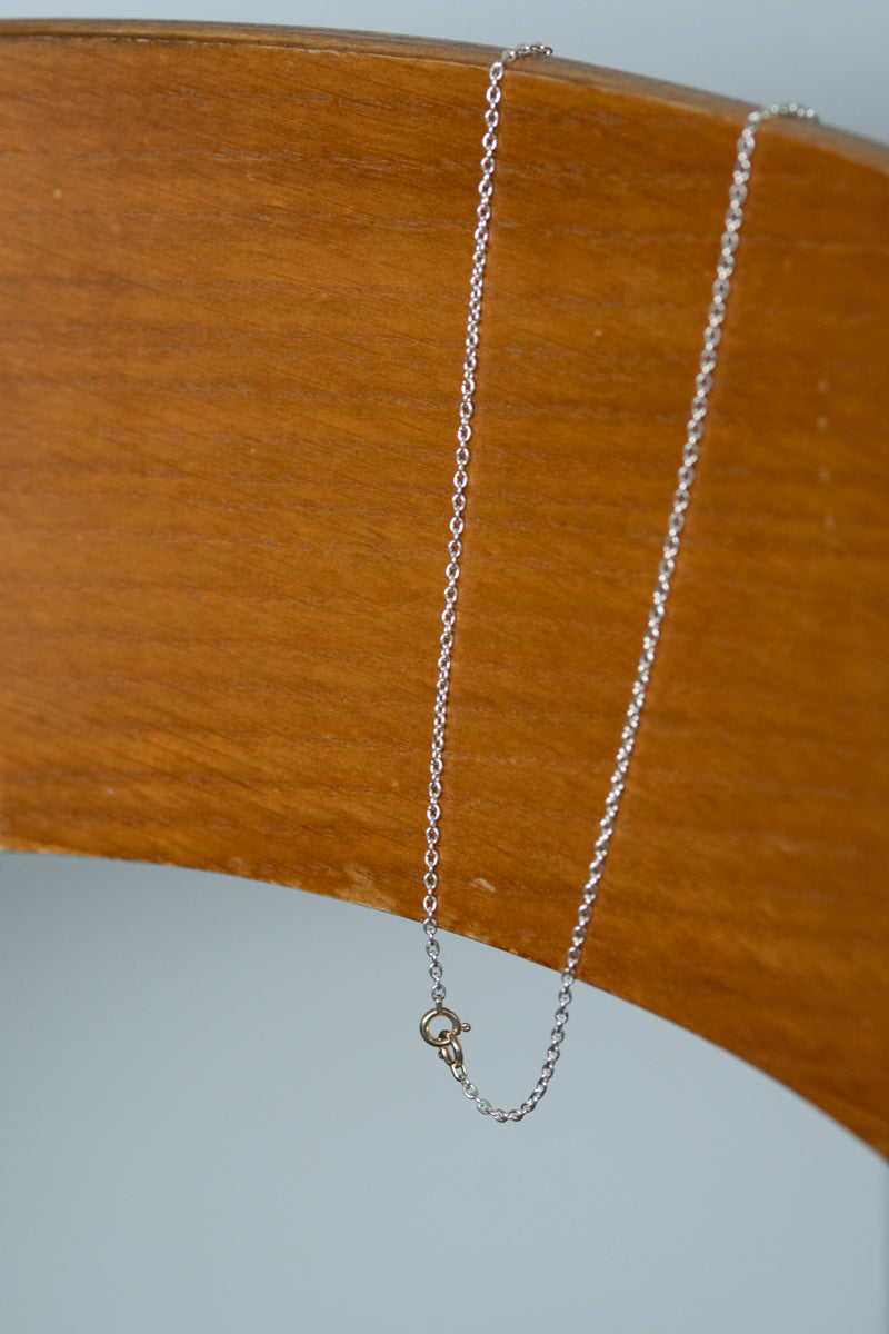 simmon Basic Oval Chain Necklace 40-70 /Silver